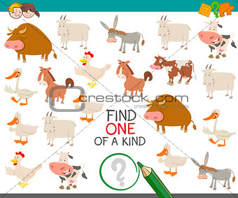 find one of a kind with farm animals