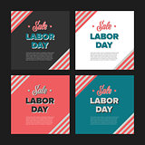 Labor day sale banners