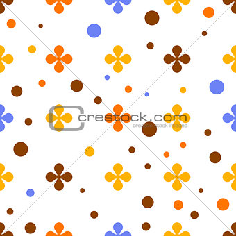 Abstract colourful vector background with flowers