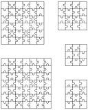 five white puzzles