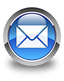 Email icon glossy blue round button