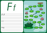 Cartoon frog game. Vector pages for children