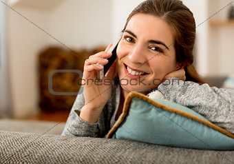 Woman texting
