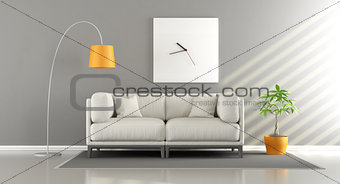 Modern room with sofa