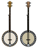 Two five string banjo