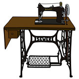 Retro sewing machine