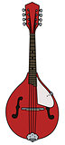 Red country mandolin