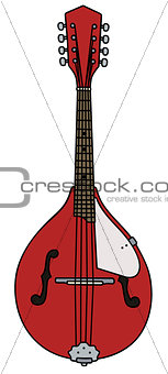 Red country mandolin