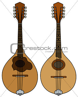 Two portugal mandolins