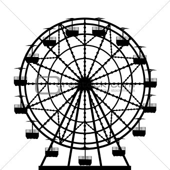 Ferris wheel  silhouette