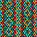 Knitting seamless variegated pattern