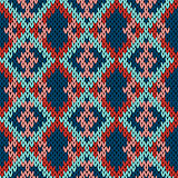 Knitting variegated seamless pattern 