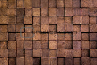 Wall texture with wood cube