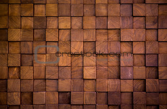 Wall texture with wood cube