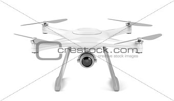 Drone on white background 