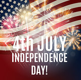 Independence Day in USA Background. Can Be Used as Banner or Pos