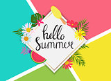 Summer Abstract Background Vector Illustration