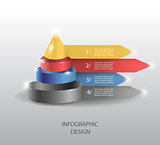 Vector infographic or web design template