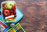 Lunch box for healthy eating at the office and school