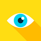 Eye Flat Icon