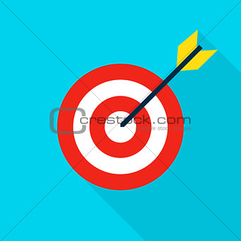 Sport Target Flat Icon