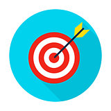 Target Flat Circle Icon