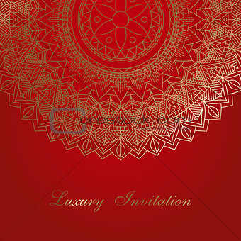 Mandala invitation background