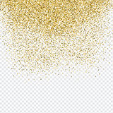 Gold confetti background 
