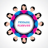Happy Friendship Day Greeting stock vector