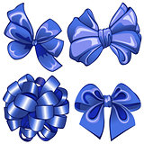 Set with blue bows