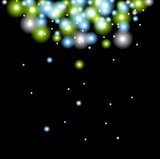 Abstract green blue sparkle background