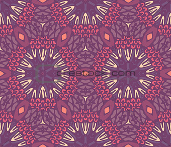 Vector abstract ethnic seamless pattern tribal background.