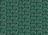 Abstract seamless pattern with surreal forest