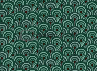 Abstract seamless pattern with surreal forest