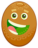 cartoon kiwi fruit character