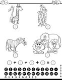 maths activity worksheet coloring page