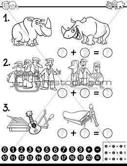 calculating  activity coloring page