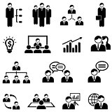 Management and business web icon set