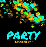Abstract vector party background