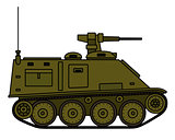 Small armored tracked vehicle