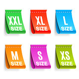 Color Clothing Size Labels