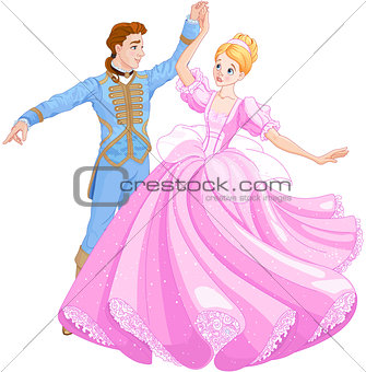 The Ball Dance of Cinderella and Prince 