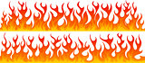 Two line of seamless fire