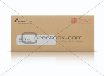 Mockup post envelope