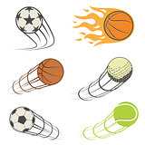 set of sport balls. football, basketball, Golf, tennis