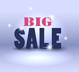 Big sale over abstract background