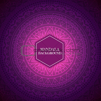 Elegant background with mandala design 