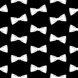 Bow Tie Seamless Pattern, Father s Day Background Vector Illustration
