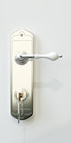 door handle with door key 