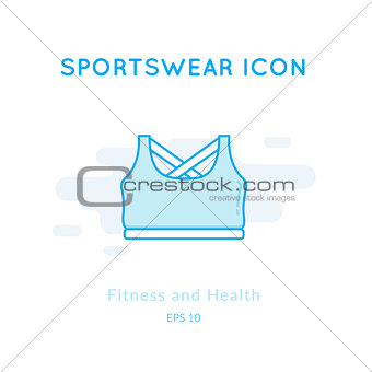 Sport top icon isolated on white.